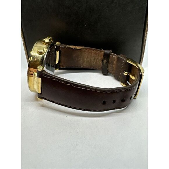 Michael Kors Parker MK2249 Women\'s Brown Leather Strap Analog Dial Watch JNA214 main image 4